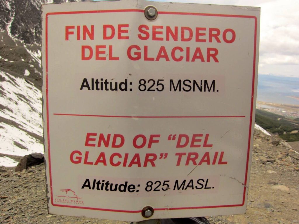 Cartello fine del sentiero