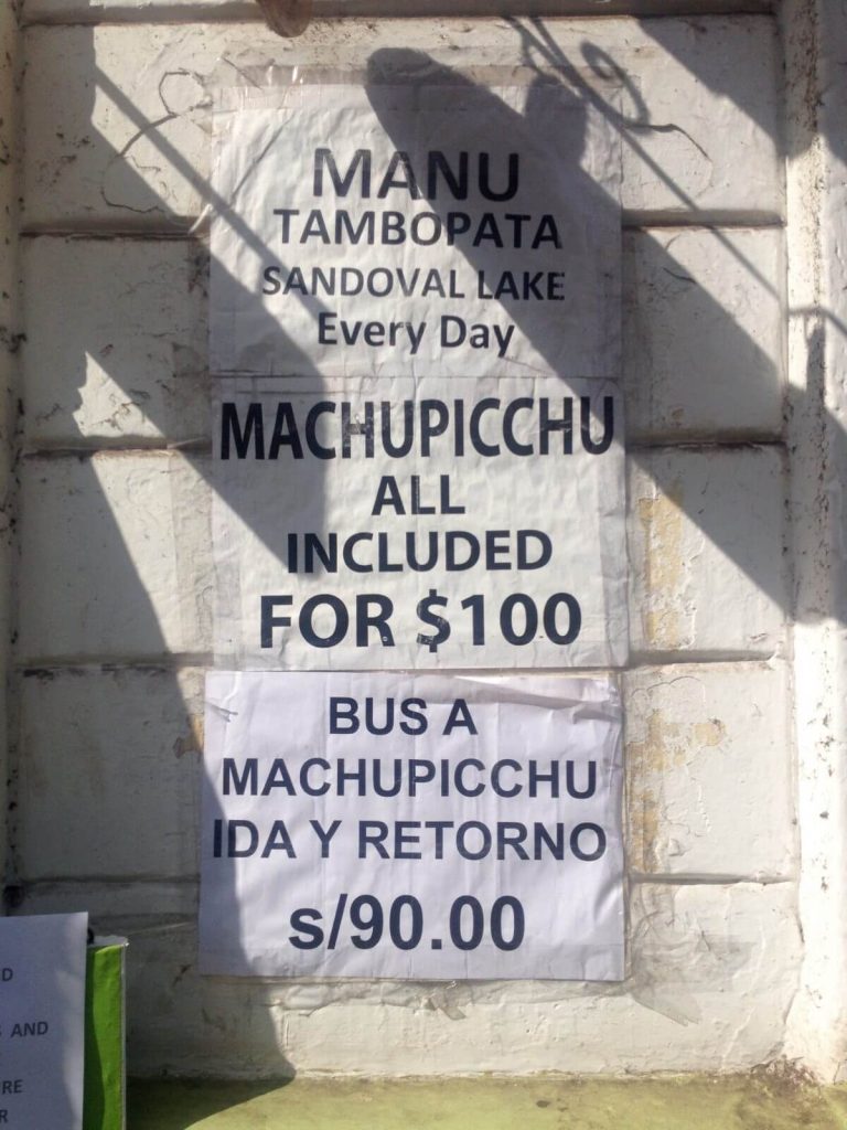 Offerte di viaggio al MP. Agenzia di Cusco