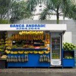 Bancarella di succhi di frutta
