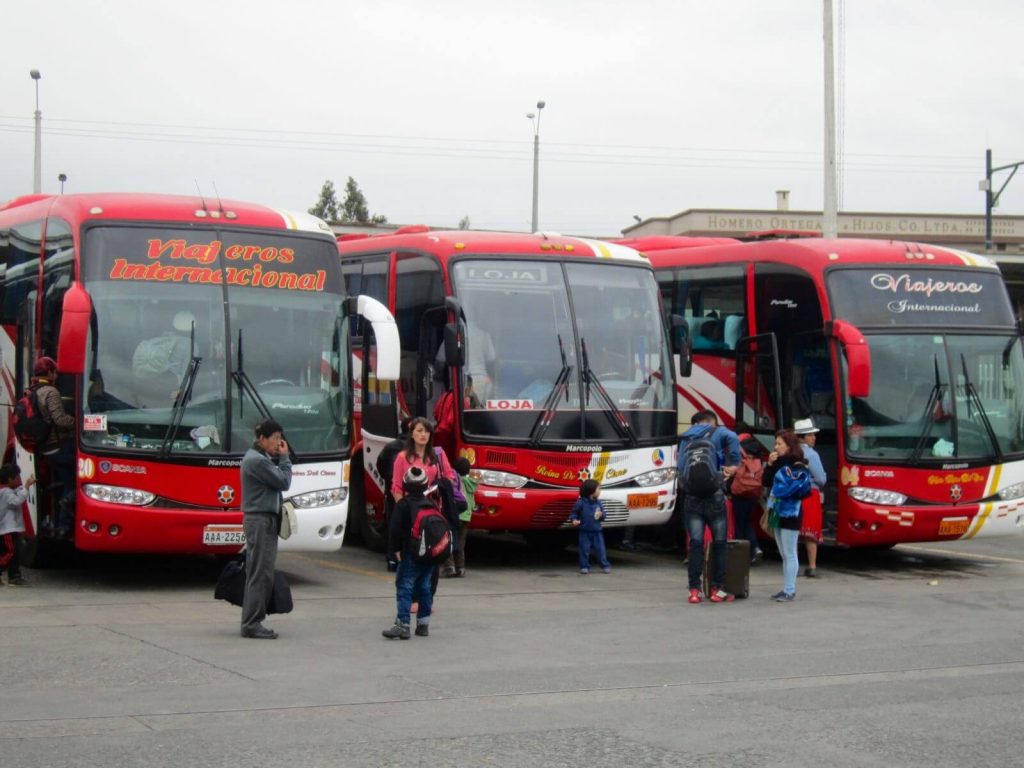 Bus da Cuenca a Loja, compagnia Viajero