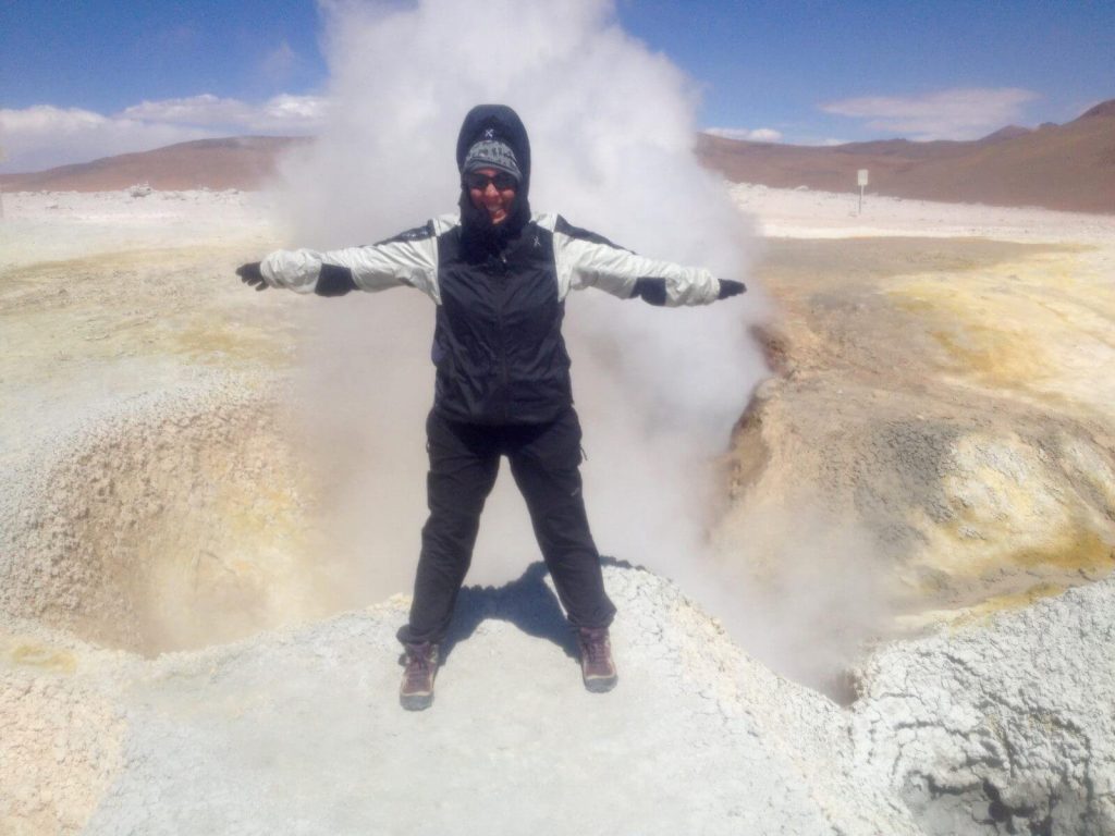Geyser del Sol Manana a circa 5000 mslm