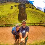 Le #2caprenelmondo faccia a faccia con il Moai