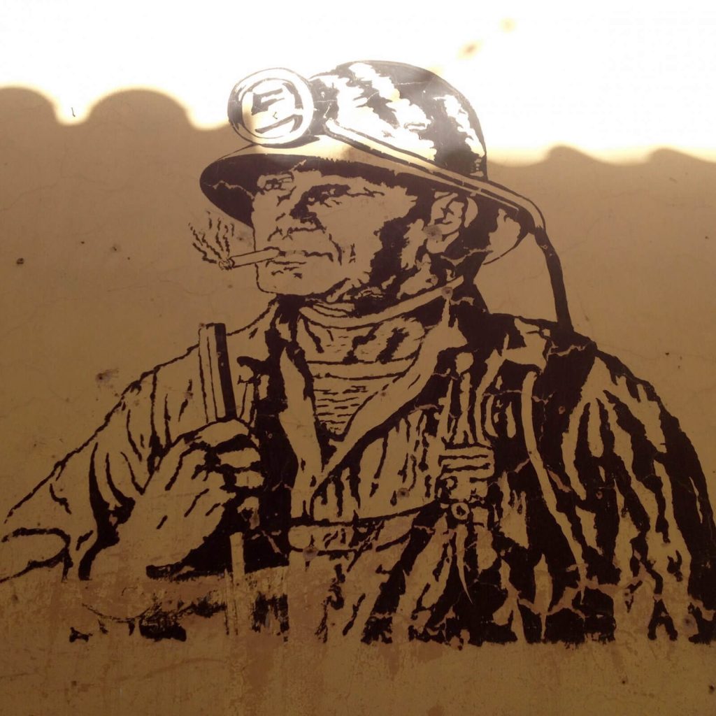 Murales di un minatore, Potosì, Bolivia
