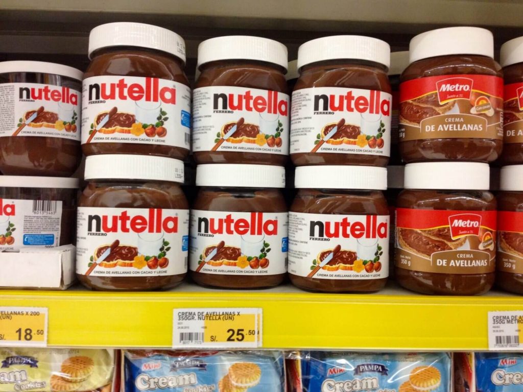 350 gr. di Nutella a Lima costano 7,06€