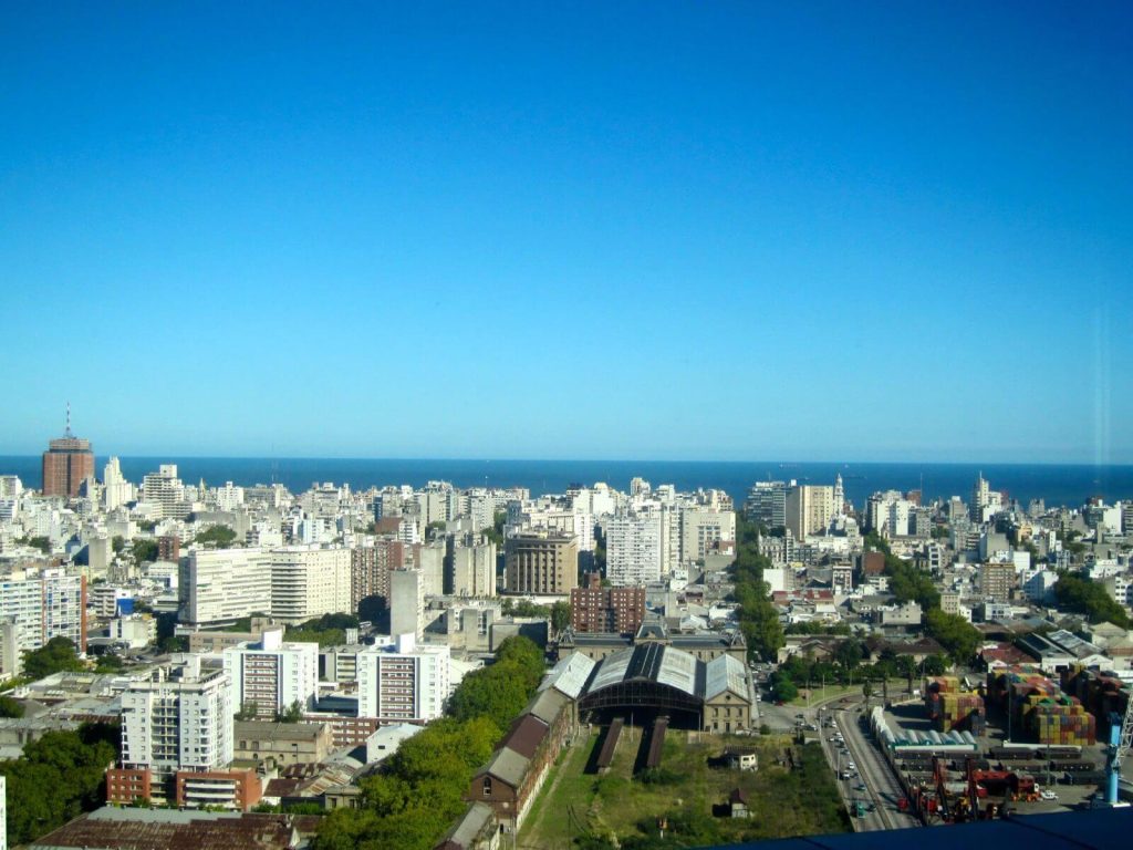 Vista panoramica di Montevideo