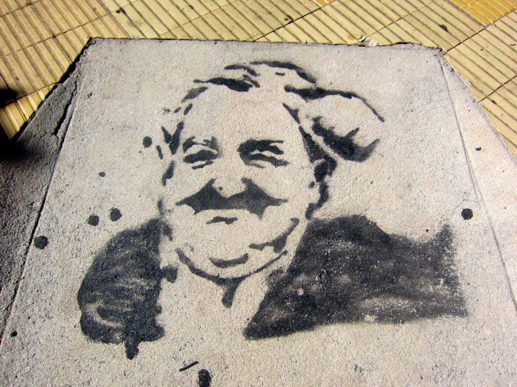 Graffito di Pepe Mujica, ex presidente dell'Uruguay