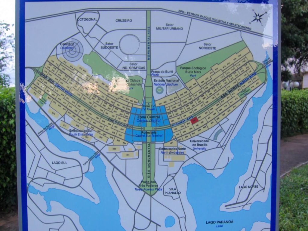 Planimetria di Brasilia