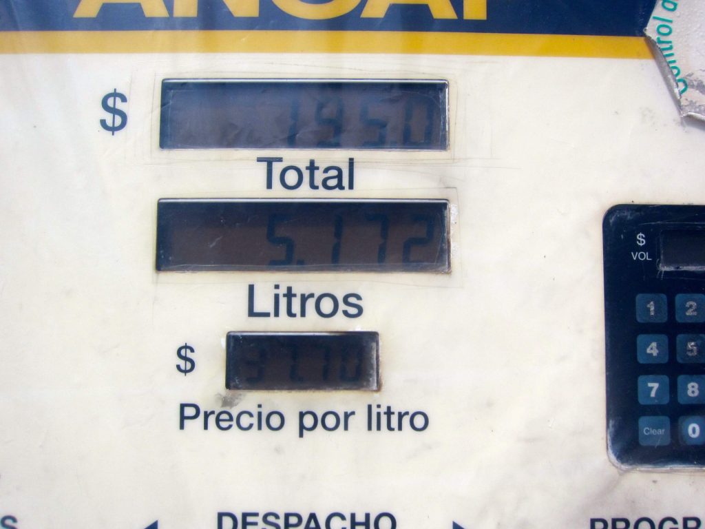 Prezzo della Benzina: 1 litro = 1,45€