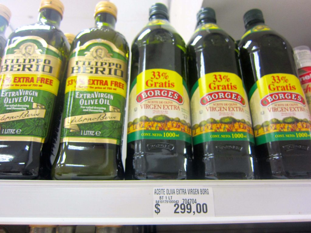 Prezzo dell’Olio EV: 1 litro=11,5€
