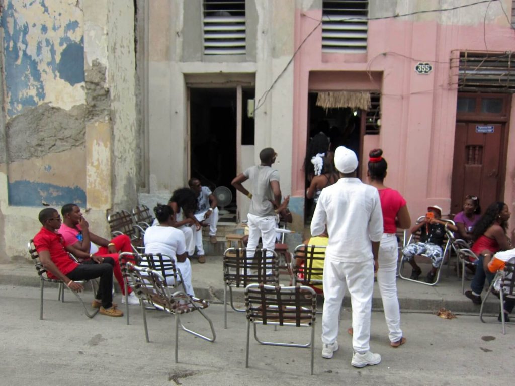 Seguaci della Santeria, Havana, Cuba