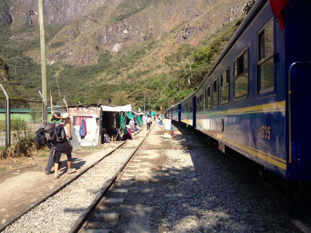 Stazione Idroelettrica. Da qui si parte e si arriva da Aguas Calientes