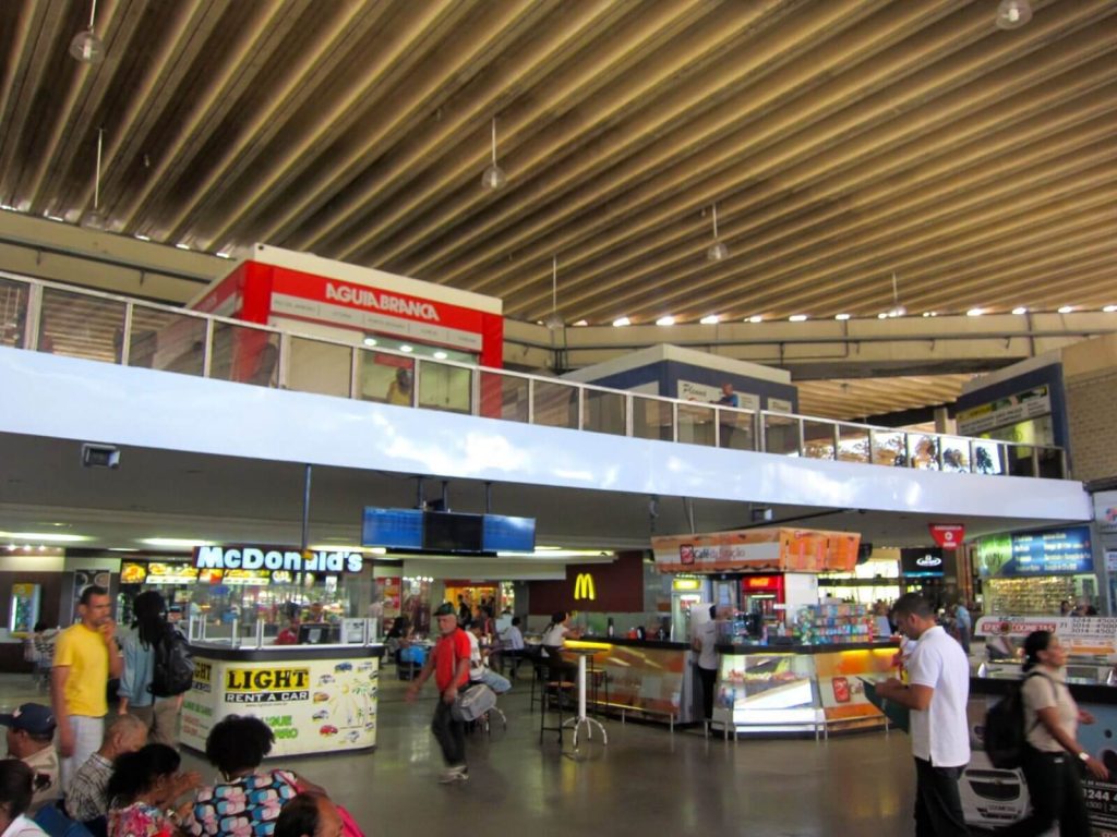Terminal Bus di Salvador, le biglietterie sono al piano superiore