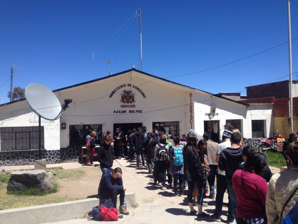 Ufficio immigrazioni di Kasani, lato Bolivia