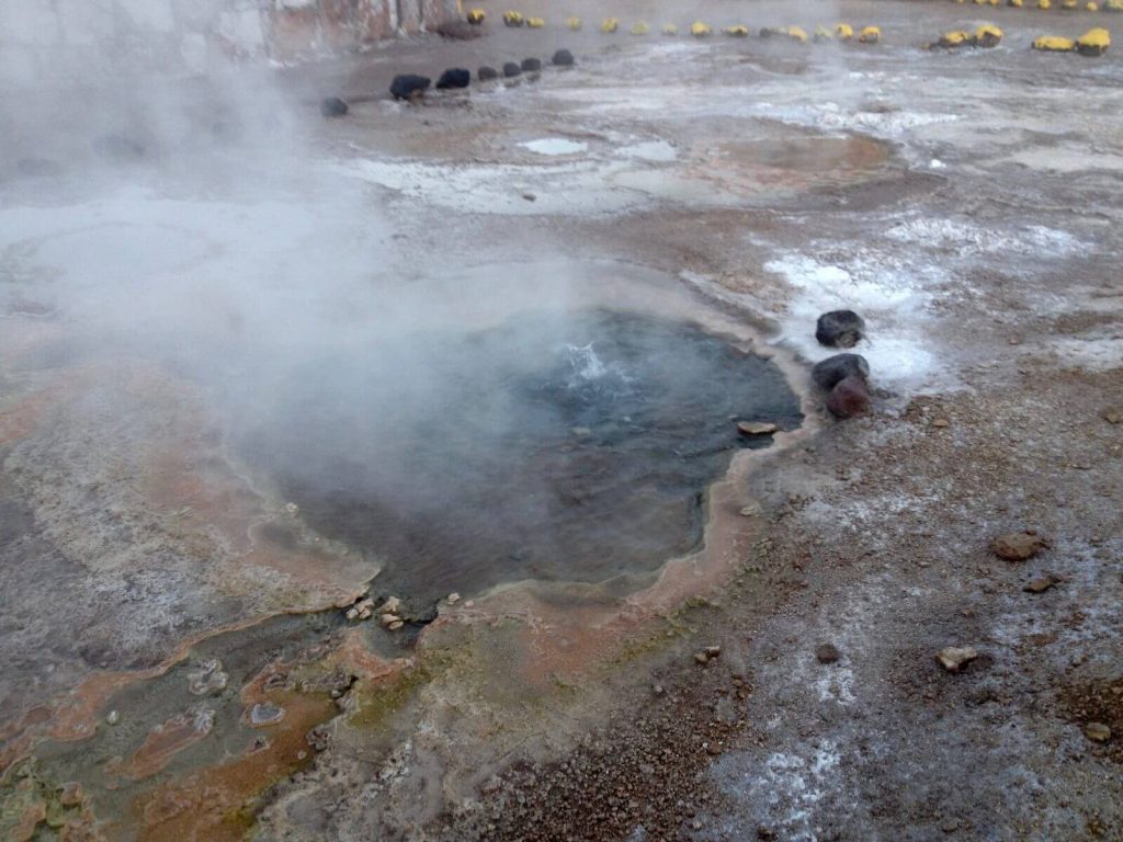 Un geyser in formazione
