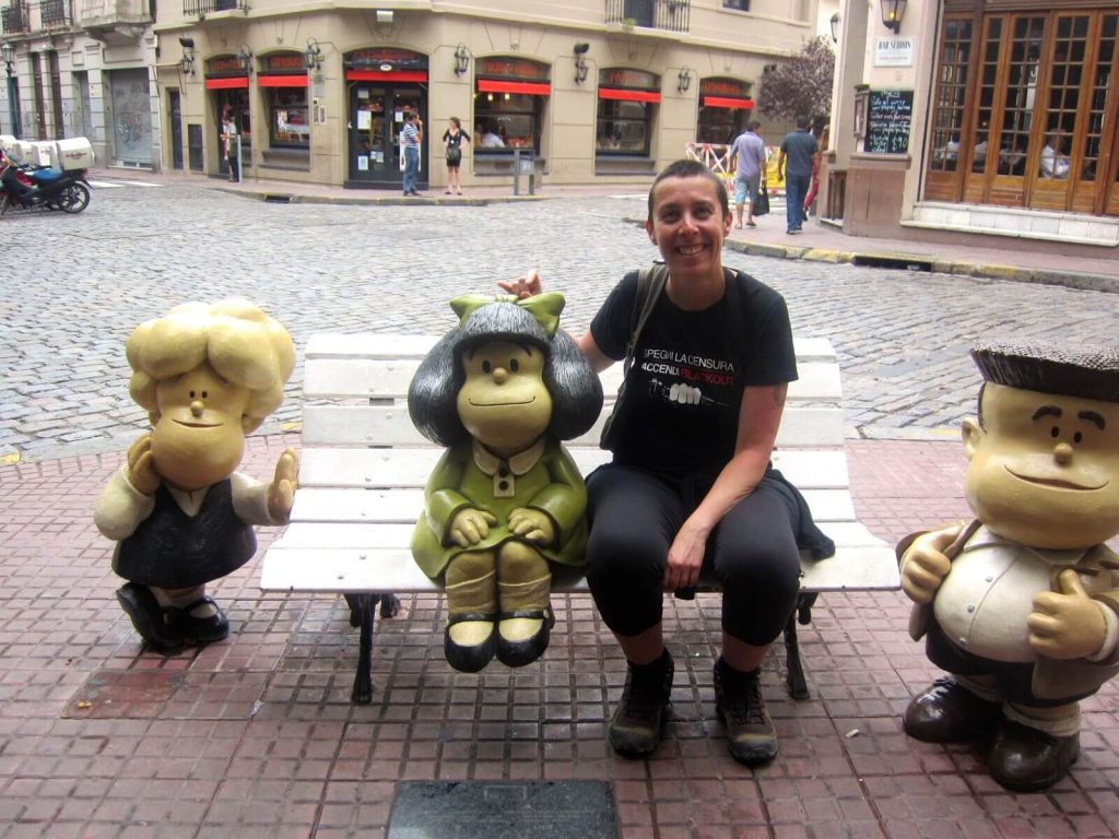 Una capra insieme a Mafalda