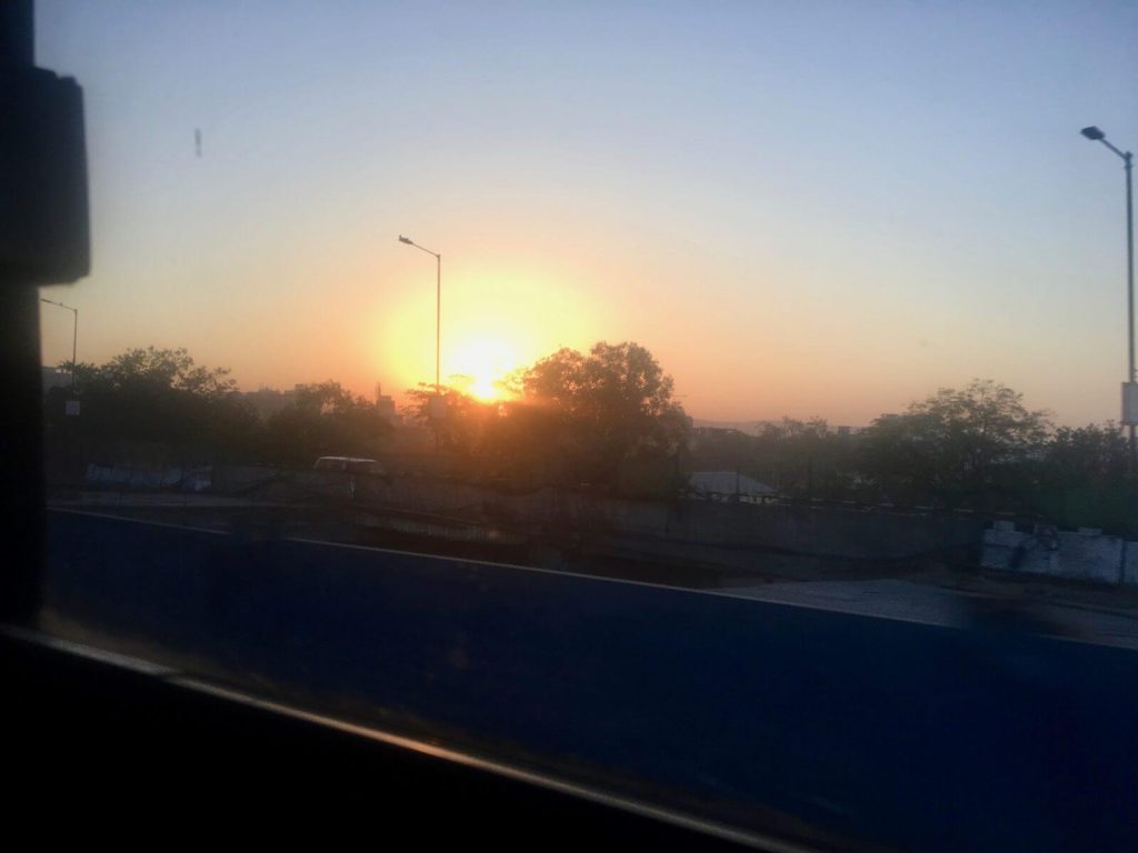 Alba indiana di Jaipur