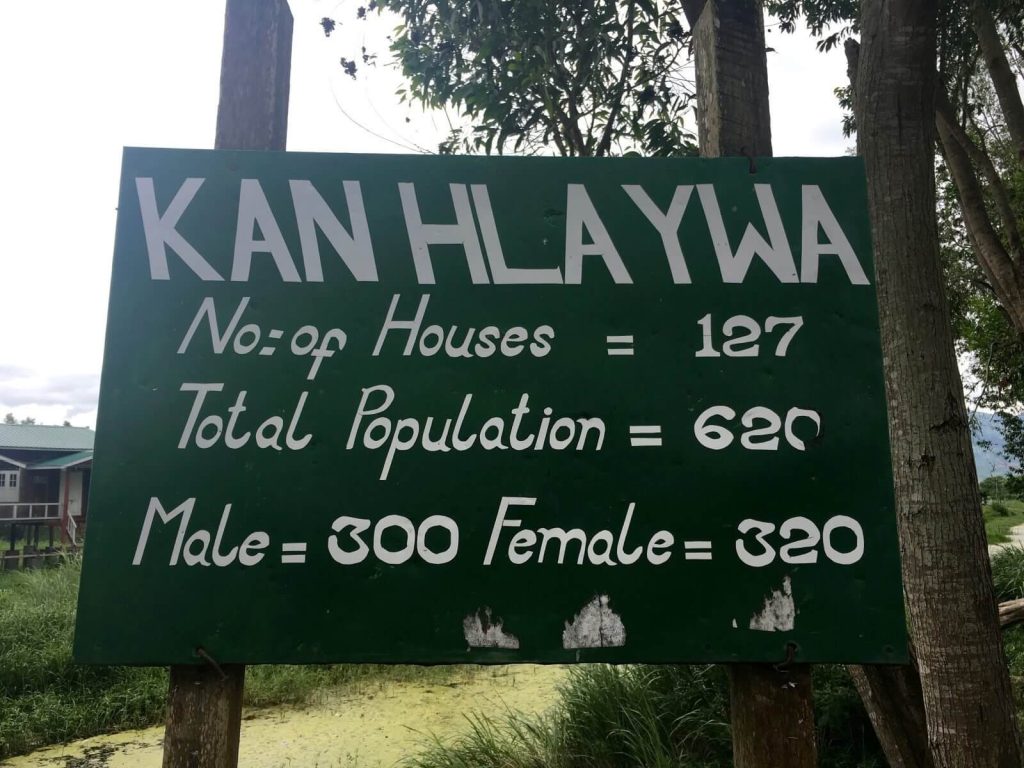 Cartello di Kan Hlaywa
