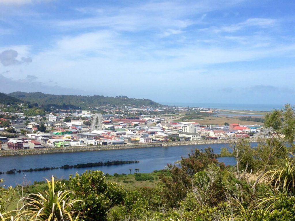 Greymouth vista dal Lion Walk