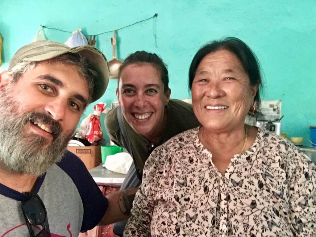 Le #2caprenelmondo con una rifugiata tibetana