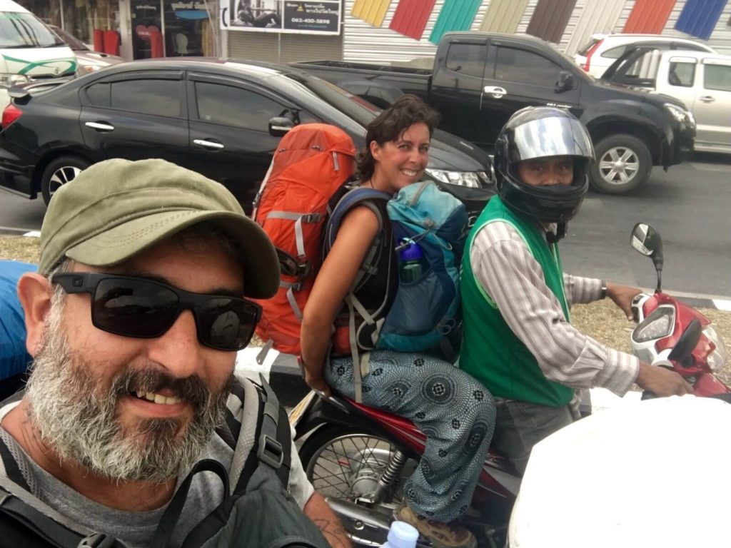 Le #2caprenelmondo in moto taxi