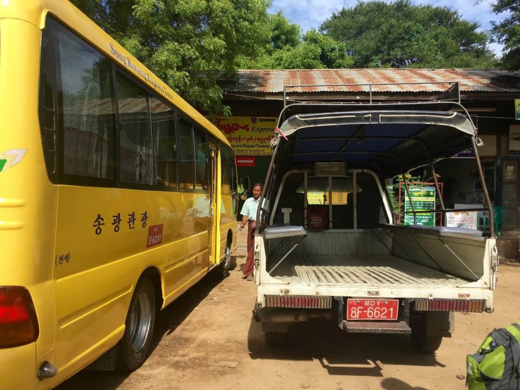 Minibus e carro per Bagan-Mandalay
