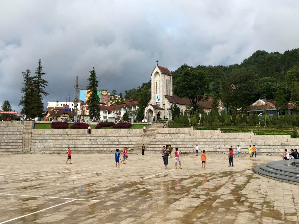 Piazza centrale di Sapa