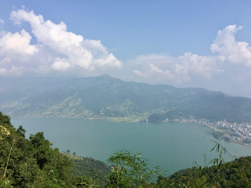 Pokhara vista dalla Pagoda