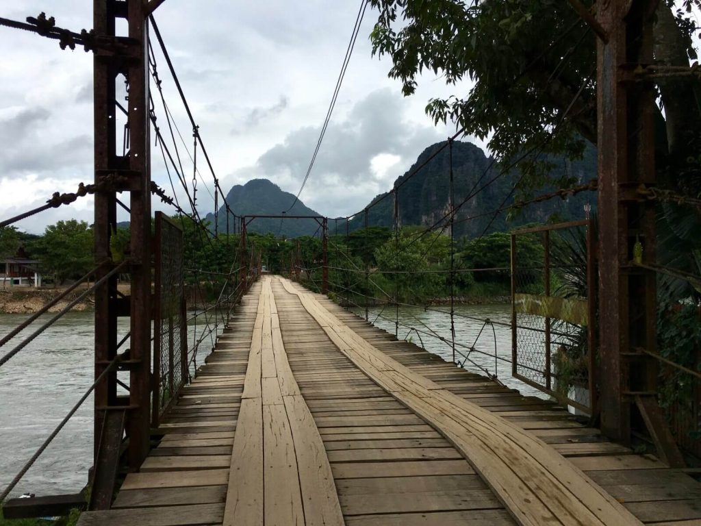 Ponte a pedaggio di Vang Vieng