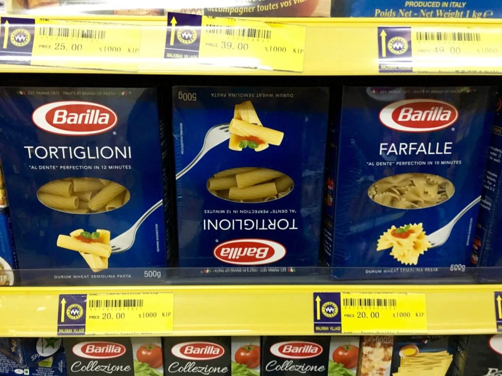 500 gr di Tortiglioni o Farfalle Barilla, costano 2,31€