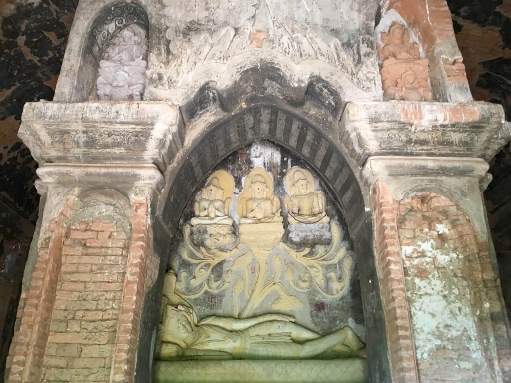 Rappresentazione di Shiva all'interno del Nathlaung Kyaung