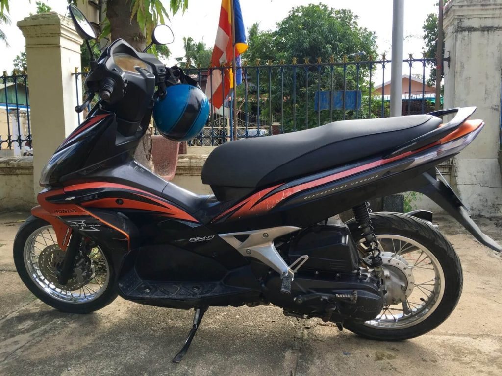 Noleggiare uno scooter in Cambogia equivale ad ogni probabilità ad uno scooter Honda!