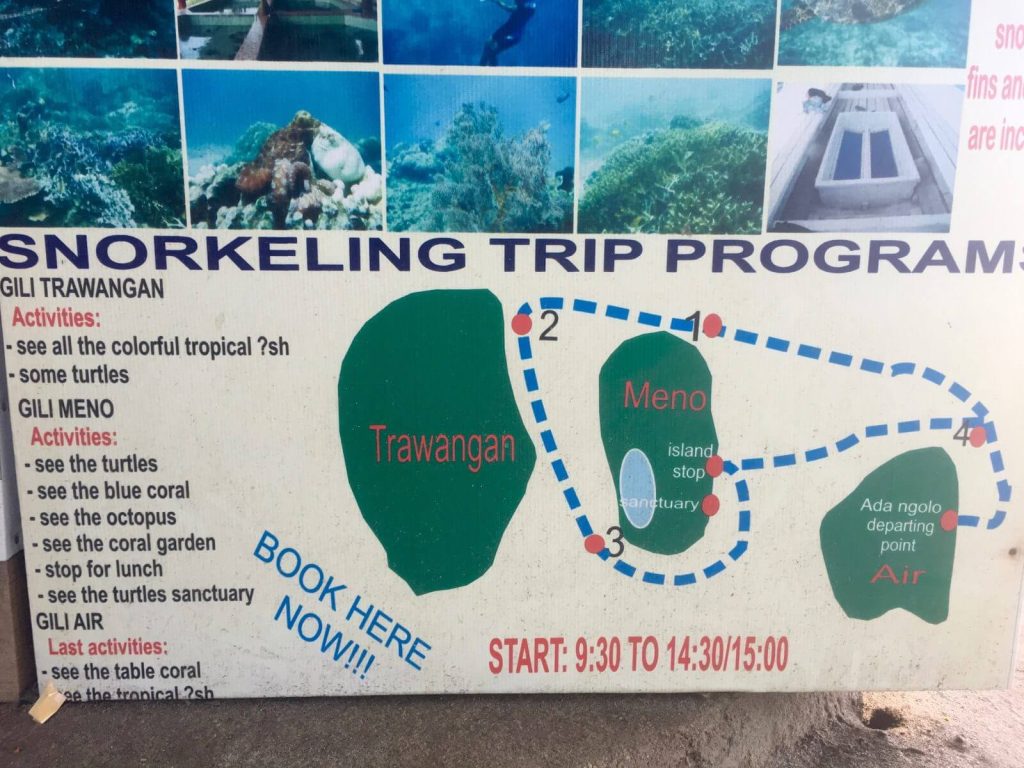 Programma snorkeling isole Gili