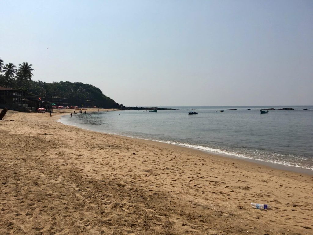 Spiaggia a sud di Anjuna