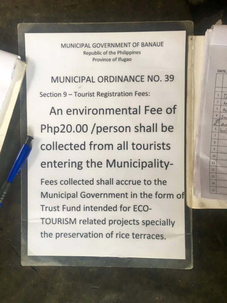 Tassa a Banaue
