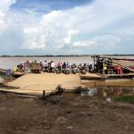 Traghetto a Kompong Cham per l'isola Koh Pean