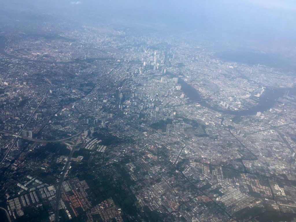Veduta aerea di Bangkok