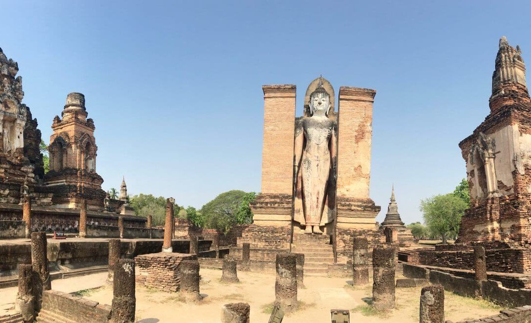Visita alle rovine di Sukhothai, Thailandia