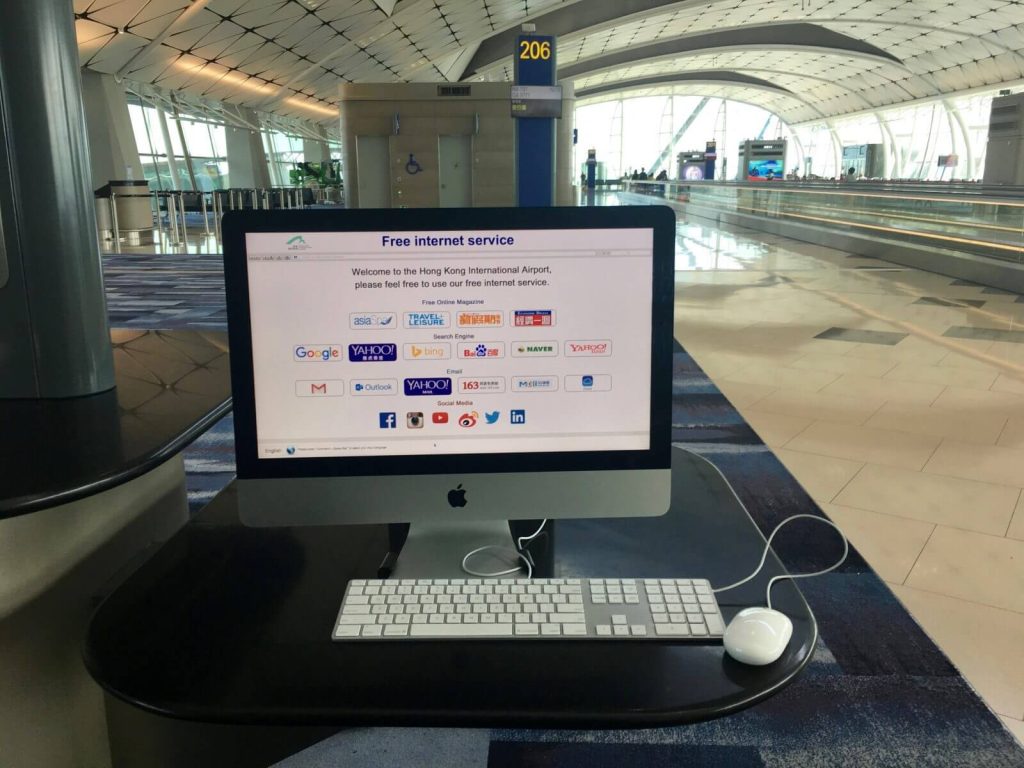 iMac 27" all'aeroporto di Hong Kong