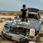 Veicolo della Polizia abbandonato, Failaka Island